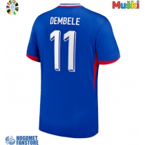 Francuska Ousmane Dembele #11 Domaci Dres EP 2024 Kratak Rukav